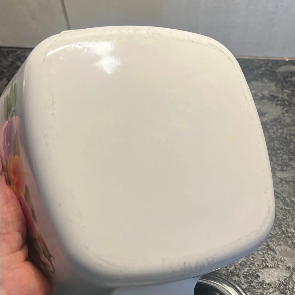 7x7x3 1.5 ltr Summer Blush Corningware Patterned Glass Lid Casserole Dish